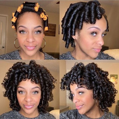 20 Stunning Summer Protective Hairstyles 2021 – Coils and Glory Coil Curls, Summer Protective Hairstyles, Medium Perm, Natural Hair Perm Rods, Roller Set Natural Hair, Hair Curled, Gray Hairstyles, Perm Rod Set, Mani Nails