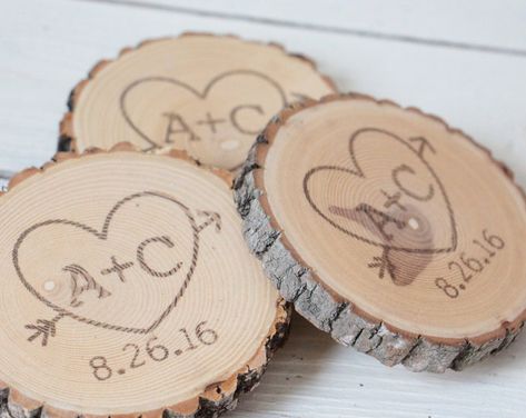 Birch Wedding Decor, Rustic Wedding Party Favors, Wedding Favors For Men, Personalized Coasters Wedding, Birch Wedding, Wedding Coasters Favors, Wedding Favors And Gifts, Wedding Mementos, Wedding Coasters