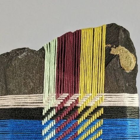 Rock Weaving, Collecting Rocks, Sarah Ward, Colour Study, Color Studies, You Know It, Textile Artists, The Loom, Textile Art