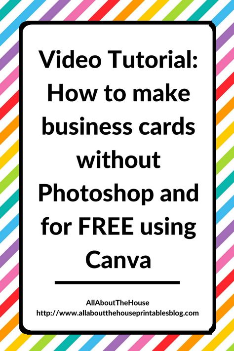 Video Tutorial How to make business cards without Photoshop and for FREE using Canva, business stationery, graphic design How To Make Your Own Business Cards, How To Create A Business Card, How To Make Business Cards, Canva Tutorial Videos, Artist Business Cards Design, Free Printable Business Cards, Canva Business, Buisness Cards, Make Business Cards