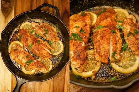 Blackened Flounder, Grilled Walleye Recipes, How To Cook Flounder, Grilled Walleye, Redfish Recipes, Walleye Recipes, Flounder Fillet, Flounder Recipes, Cooking Trout