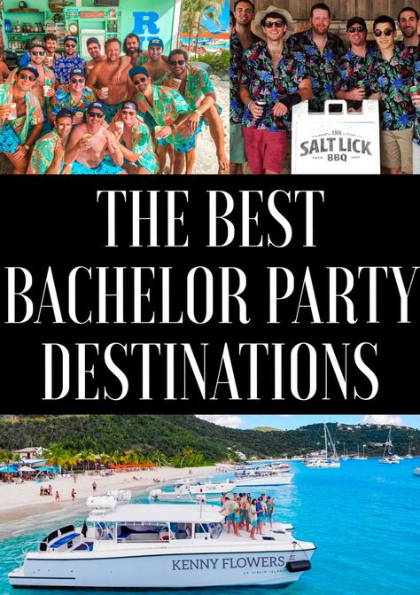 The Best Bachelor Party Destinations - JetsetChristina Bachelor Party Locations, Bachelor Party Destinations, Luxury Honeymoon Destinations, Bachelor Party Ideas, Miami Bachelorette Party, Spring Break Party, Top Honeymoon Destinations, Spring Break College, Transportation Activities