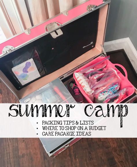 Summer Camp Packing List, Summer Camp Care Package, Weekend Getaway Packing, Church Camp Packing, Camp Care Packages, Summer Camp Packing, Camp Packing List, Camp Packing, Camp Trunks