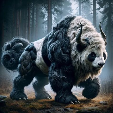 Hybrid Animals Fantasy Creatures, Animal Hybrids Art, Beast Monster, Animal Hybrids, Strange Beasts, Monster Artwork, Mythical Creatures Fantasy, Mystical Animals, Beast Creature