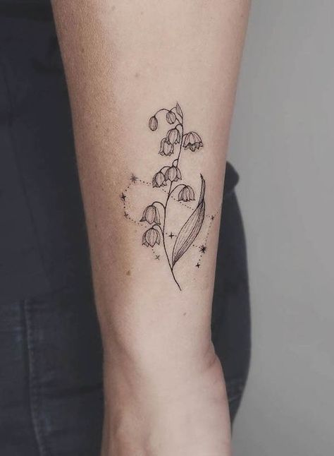 50+ beautiful and gentle lily of the valley tattoos: designs in different styles on different body places are in our article. Bonus: secret tattoo meanings May Birth Flower Tattoo, Honeysuckle Tattoo, May Birth Flower, Taurus Tattoo, Our Mindful Life, Bouquet Tattoo, Taurus Tattoos, Poppies Tattoo, Gemini Tattoo