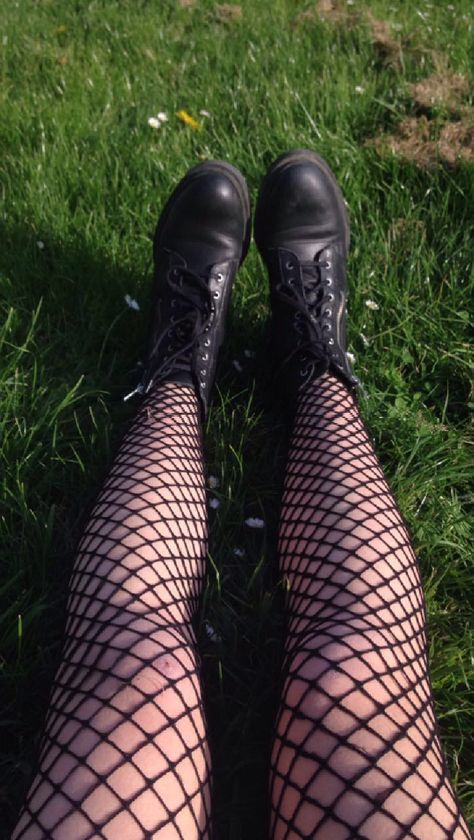 Doc Martens Fishnets, Fishnets And Doc Martens, Digital Closet, Fishnet Tights, Halloween 2024, Doc Marten Oxford, Fashion Aesthetic, Doc Martens, Black Boots