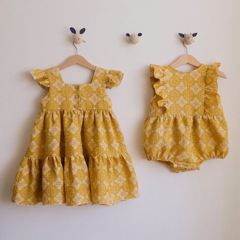 Matching Sister Outfits Baby And Toddler, Tired Dress, Matching Sister Outfits, Mom Crafts, Matching Sibling Outfits, Afrocentric Fashion, Toddler Stuff, Matching Sisters, Sisters Dress