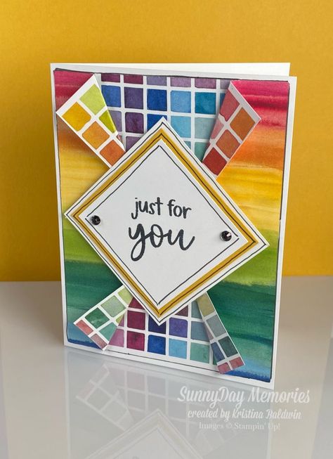 Fun Fold Card Using 6″x6″ Patterned Paper Full Of Life Dsp Stampin Up Cards, Stampin Up Full Of Life Dsp, Full Of Life Stampin Up Cards, Fun Folds Stampin Up Cards, 6x6 One Sheet Wonder, Mandala Card, Simple Card Designs, Handmade Greeting Card Designs, Designer Paper Cards