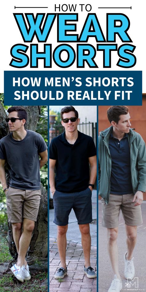 Find out the best way to wear shorts. Easy tips to wear shorts during the summer. Learn how to style your wardrobe with shorts. Men’s Casual Shorts Outfit, Men’s Shorts Style, Men’s Shoes With Shorts, Men Short Pants Outfit, Casual Shorts Outfit Men, How To Style Shorts Men, Shorts Man Outfit, Mens Shorts Outfits Summer, Men Shorts Outfit Summer Mens Fashion