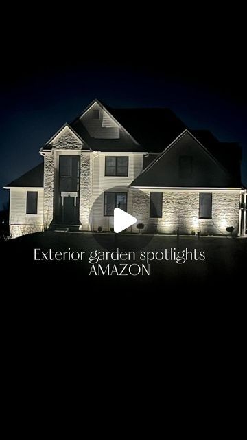 Landscape Lighting Ideas Front Yards, Garden Spotlights, Landscape Spotlights, Corner House, Outdoor Inspirations, Be Happier, Light Installation, Amazon Home, Exterior Lighting