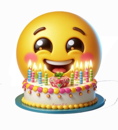 Birthday Emoticons, Lach Smiley, Emoji Happy Face, Happy Birthday Emoji, Birthday Emoji, Happy Birthday Cat, Happy Smiley Face, Birthday Greetings Friend, Animated Emoticons