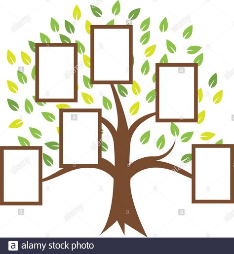 Family Tree Illustration Design, Family Tree Illustration, Printable Family Tree, Family Tree Drawing, Family Tree Design, Family Tree Picture Frames, Family Tree Printable, Family Tree Designs, Tree Template