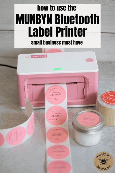 Munbyn Thermal Printer Ideas, Thermal Printer Sticker Ideas, Thermal Printer Ideas, Beauty Products Labels, Shipping Label Printer, Lotion Recipe, Digital Labels, Cosmetic Labels, Business Labels