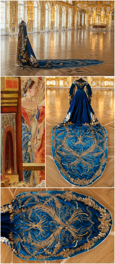 Russian Queen Dress, Russian Court Gown, Imperial Russian Court Dress, Coronation Dress Gowns, Russian Court Dress, Xenia Alexandrovna, Coronation Outfit, Court Gown, Empress Dress