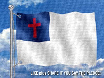 I pledge allegiance to the Christian flag and to the Savior for whose kingdom it stands. One Savior, crucified, risen, and coming again with Life and Liberty for all who believe!  We quoted this in Vacation Bible School! Christian Flag, I Pledge Allegiance, Fall From Grace, Christian Symbols, Vacation Bible School, School Inspiration, Favorite Bible Verses, Bible School, Printing Business