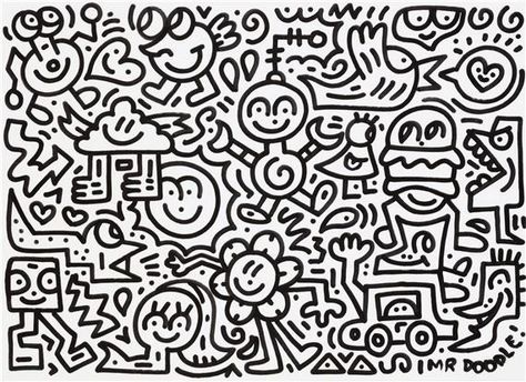 Artwork by Mr. Doodle, Untitled, Made of marker on paper Pen Line Art Doodles, Mr Doodle Art, Room Doodle, Doodle Mural, Doodle Typography, Doodle Art Ideas, Doodle Collage, Mr Doodle, T Shirt Stencils