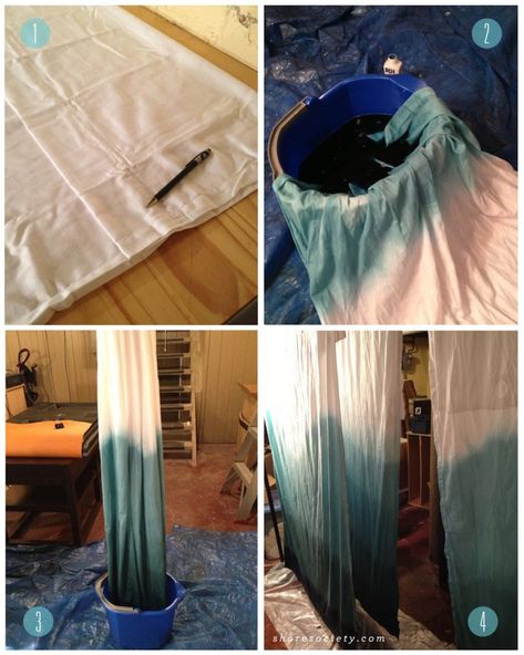 Tie Dye Curtains, Dye Curtains, Ombre Curtains, Neutral Curtains, Pergola Curtains, Brown Curtains, Cute Curtains, Diy Ombre, Living Room Curtains