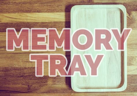 'Memory Tray' Group Game • MinistryArk Powerpoint Images, Game For Children, Group Games, Classic Games, Games For Kids, To Play, How To Memorize Things, At Home, Tray