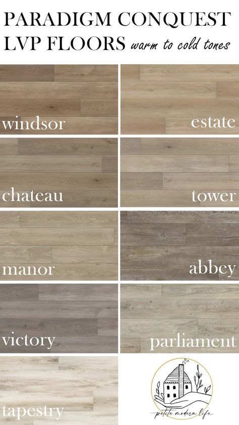 Pairing the Wood Accents in our House - Petite Modern Life Plank Laminate Wood Flooring, Medium Vinyl Plank Flooring, Transitional Wood Flooring Ideas, Main Level Flooring Ideas, Flooring Ideas Color, Lamanet Flooring Wood, New Build Flooring Ideas, Trending Lvp Flooring Colors, Wood Floors With Wood Furniture