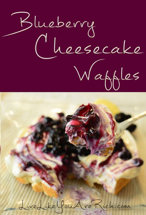 These really are the best waffles I've ever tasted. I've been making these over 20 years (my grandma taught me when I was a little girl) and I get lots of compliments everytime. Cheesecake Waffles, Brunch Recipies, Morning Recipes, Waffle Iron Recipes, Waffle Maker Recipes, Breakfast Goodies, Birthday Breakfast, Blueberry Recipes, Toddler Snacks