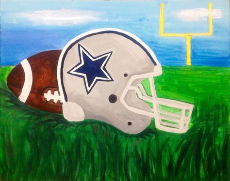 Game Day Dallas Cowboys Painting #football #canvastherapy #paint #acrylic #paintandsip #wine #art #canvas #blackart #painter #girlgroup #memphis #paintingideas #amandab Dallas Cowboys Painting, Cowboys Painting, Painting Football, Fun Appetizers, Football Paintings, Canvas Painting Quotes, Cowboys Dallas, Football Canvas, Football Drawing