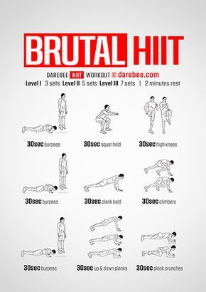 DAREBEE Workouts Hiit And Weights Workout Schedule, Brutal Hiit Workout, Hit Circuit Workout, Circuit Training Workouts At Home, Body Weight Circuit Workout, Hiit Workouts For Endomorphs, Hit Exercises Cardio, Body Weight Workouts Hitt, Hiit Back Workout