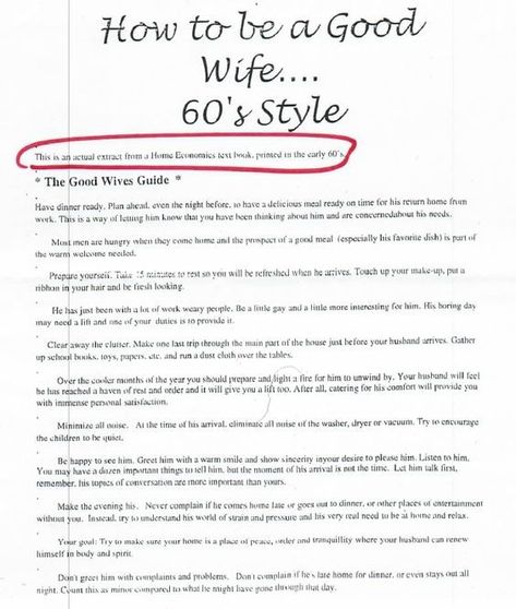 How To Be A Good Wife 1950s, How To Be The Best Wife Tips, How To Be A Traditional Woman, How To Be A Wife Material, How To Be Wife Material, How To Be The Perfect Wife, How To Be A Good Housewife, How To Be A Traditional Wife, How To Be A Wife