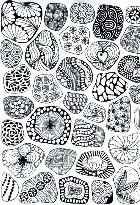 Colorful Pen Art, Modele Zentangle, Trin For Trin Tegning, Arte Naive, Zendoodle Art, Zen Doodle Patterns, Easy Doodle, Art Doodles, Zentangle Artwork