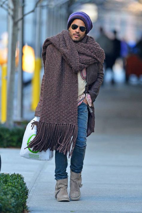 Bianca Jagger, Scarf Trends, Big Scarf, Faye Dunaway, Men's Scarf, A$ap Rocky, How To Wear A Scarf, Scarf Outfit, Jaden Smith