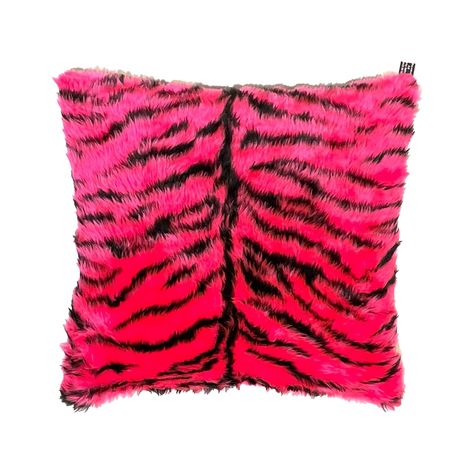 "IF YOU REQUIRE A LARGER QUANTITY THAN IS SHOWING PLEASE CONTACT US WE MAY BE ABLE TO ACCOMMODATE YOU * Great fun Fluffy Cushion Cover in a Bright Pink Tiger Design    (the reverse is plain black 100% cotton)    We have many other colour combinations in our fluffy cushion range, please view our other items *  As these are handmade the pattern position may vary slightly *  Fits an 18\" x 18\" Cushion     Please note the cushion is not included. *   Envelope/Overlap Closure (no buttons or zips) *   Easily removed for washing *  Fully trimmed and overlocked for long lasting wear *   Hand Made in our Devon Workshop, UK *  We have bandanas, headbands & bow ties to match, please visit our shop to view other items." Fun Cushion, Punk Decor, Fun Cushions, Tiger Fur, Scene Room, Fluffy Cushions, Sofa And Bed, Pink Tiger, Black Room