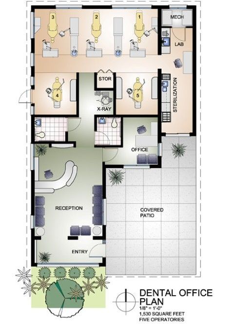 Small Dental Office Design | Dental Office Design Floor Plans – Home Office Design Hints To ...: Dental Design Interior, Medical Clinic Design, Design Floor Plans, Orthodontic Office, Dentist Office Design, Studio Medico, Office Floor Plan, Dental Office Design Interiors, Kedokteran Gigi