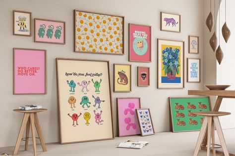 Kids Gallery Wall Set, Set of 15 Prints, Classroom Print Set, Classroom Poster Set, Kids Room Art, Kids Posters, Posters for Classroom Kids Artwork Gallery Wall, School Picture Gallery Wall, Playroom Collage Wall, Kids Room Picture Wall Ideas, Classroom Gallery Wall, Kids Art Gallery Wall, Gallery Wall Examples, Kids Playroom Wall Decor, Kids Art Display Wall