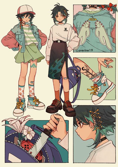 Draw Cute, Arte Punk, 캐릭터 드로잉, Cute Skirts, Art Inspiration Drawing, Pretty Art, Character Design Inspiration, Drawing Inspiration, Genshin Impact