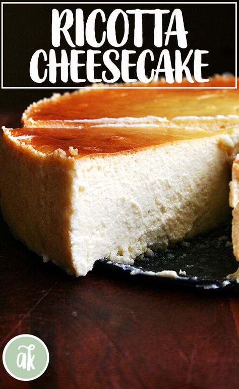 The virtues of this silky lemon-ricotta cheesecake, made with both ricotta and mascarpone, are countless: it is super easy; it can be made a day in advance; it feeds many people; and people love it. #lemon #ricotta #cheesecake Lemon Ricotta Cheesecake, Recipes Deserts, Ricotta Cream, Cheddar Cornbread, Far Breton, Ricotta Cheesecake, I'm Fat, Cake Cheesecake, Amazing Desserts