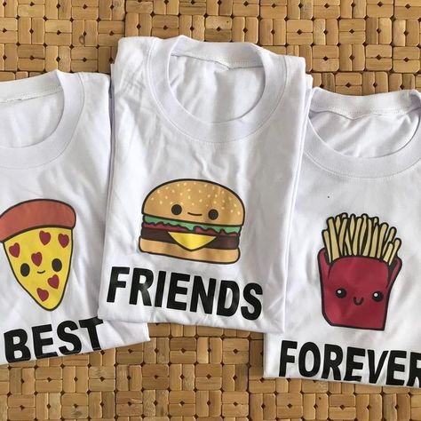 Bff Hoodies For 3 Friends, Best Friend T Shirt Ideas For 3, Best Friend Hoodies For 3 Bff Shirts, Matching Shirts For 3 Best Friends, Matching Outfits For 3 Best Friend, Best Friend Shirts For 3 Bff, Matching Shirts Friends, Matching Bff Outfits, Bff T Shirts