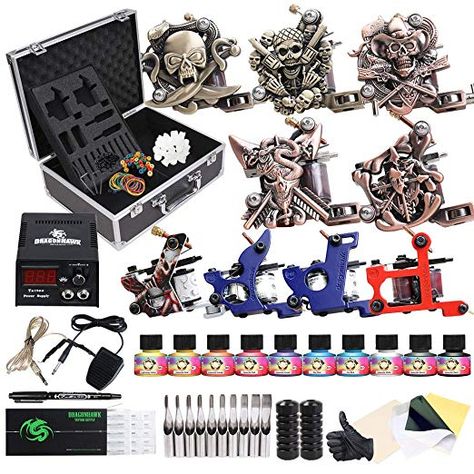 Tattoo Starter Kit, Best Tattoo Machines, Worldwide Tattoo, Professional Tattoo Kits, Complete Tattoo, Coil Tattoo Machine, Tattoo Machine Kits, Beginner Tattoos, Tattoo Fashion