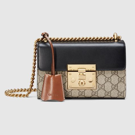 Gucci Women - Padlock GG Supreme shoulder bag - 409487KLQJG9785 Gucci Padlock, Sac Louis Vuitton, Louis Vuitton Sneakers, Leather Key Holder, Gucci Purses, Bags Gucci, Leather Shoulder Handbags, Gucci Shoulder Bag, Diaper Bags