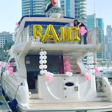 elite yachts dubai 30th Yacht Party, Yatch Party Decorations, Barbie Yacht Party, 30th Birthday Boat Party, Yacht Birthday Party Decor, 18th Birthday Boat Party, Yacht Bachelorette Party Ideas, 40th Birthday Yacht Party, 50th Birthday Yacht Party