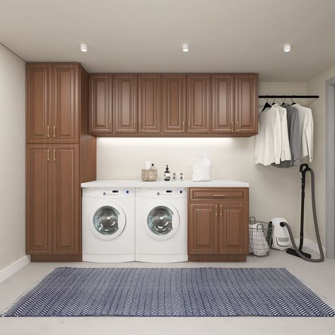 Shelving in laundry room