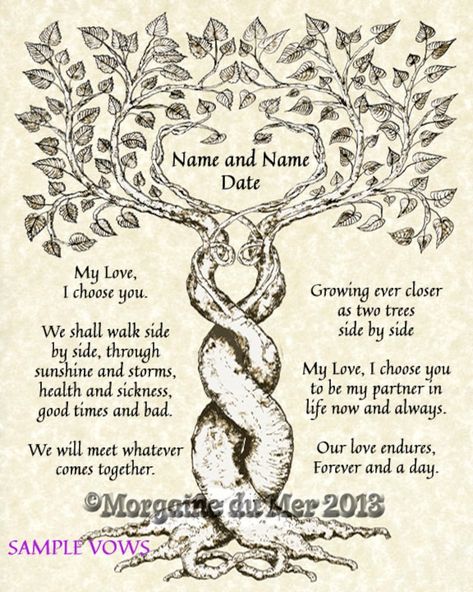 Handfasting Certificate, Sci Fi Wedding, Wedding Lettering, Whatever Forever, Marriage Gift, Tree Quotes, Wedding Readings, Beautifully Broken, Wedding Print