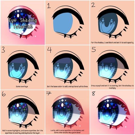 Eye Shade Drawing, Drawing Eyes Ibis Paint, Diamond Eyes Drawing, How To Paint Anime Eyes, How To Shade Anime Eyes, How To Shade Eyes Ibispaint, How To Shade Eyes Digital, How To Paint Eyes Digital, Olhos Ibis Paint