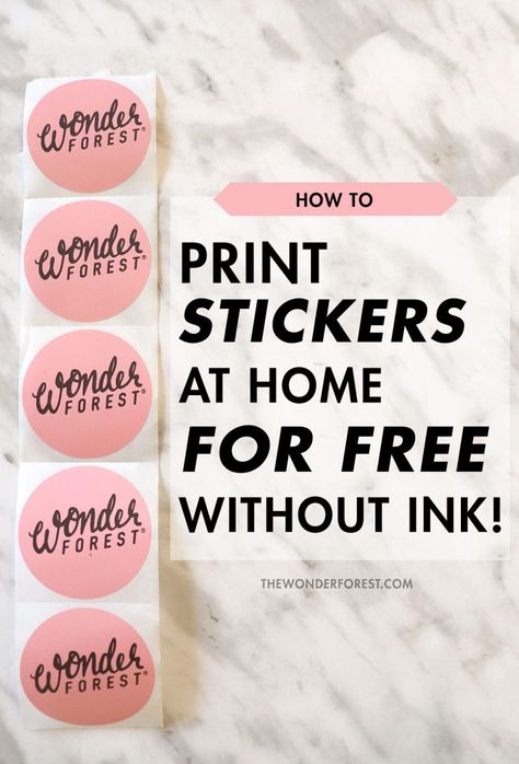 how to print stickers at home for free without ink! Label Maker For Small Business, Stickers At Home, Wonder Forest, Etsy Packaging, Shipping Label Printer, Business Labels, Sticker Printer, Thermal Label Printer, Packaging Ideas Business