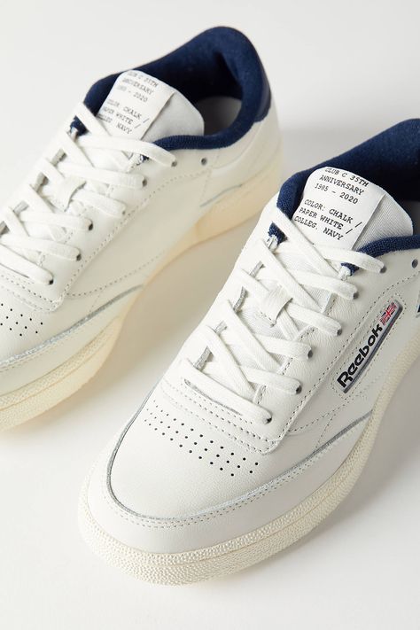 Vintage Shoes Sneakers, Timeless Sneakers, Reebok Club C 85, Club C 85, Dr Shoes, Reebok Club C, Reebok Sneakers, 35th Anniversary, Club C