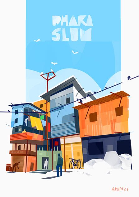 Search Images | Photos, videos, logos, illustrations and branding on Behance Graphic Design Reference, Slum Illustration, Illustration Styles Inspiration, City Landscape Illustration, Background Illustration Design, Urban Illustration, Street Illustration, Illustration Art Poster, Animation Styles