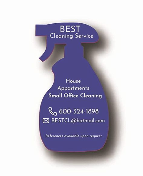 Amazon.com: Spray Bottle Business Cards, Cleaning Company Business Cards, Die cut Business Cards, Custom Shaped Business Cards, Unique Cards : Handmade Products Unique Cards Handmade, Business Cards Unique, Die Cut Business Cards, Company Business Cards, Cleaning Business Cards, Cleaning Company, Cleaning Companies, Cleaning Business, Unique Business Cards