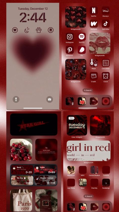 Cherry Red/ Red Home Screen Red Home Screen, Music Wallpaper, Red Wallpaper, Home Screen, Star Girl, Cherry Red, Iphone Wallpaper, Cherry, Wattpad