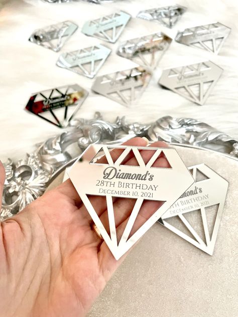 75th Diamond Birthday Party, Denim And Diamonds Party Favors, 60th Diamond Jubilee Birthday, Diamonds Are Forever Prom Theme, Black Diamond Party Theme, Diamond Themed Party Decor, Diamond Quinceanera Theme, Diamond Decorations Party Ideas, Diamond And Pearls Party Theme