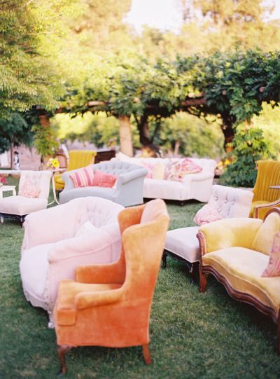 Ojai Wedding, Wedding Ceremony Seating, Rustic Wedding Decorations, Ceremony Seating, Mod Wedding, Whimsical Wedding, Wedding Seating, Romantic Weddings, Event Styling