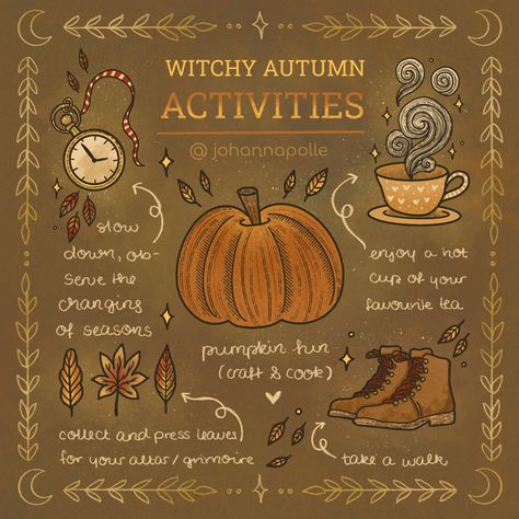 Johanna Polle, Aesthetic Messages, Autumn Activity, Herbst Bucket List, Autumn Witch, Magia Das Ervas, Wiccan Magic, Witch Spirituality, Favourite Season