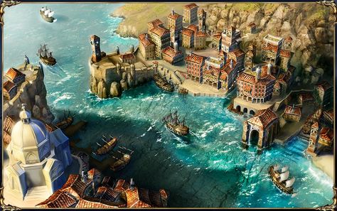 The nobles' docks in Bruges Map Making, Fantasy Town, Location Inspiration, Fantasy City, Fantasy Setting, Fantasy Places, Fantasy Map, Fantasy Art Landscapes, Fantasy Concept Art